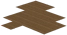 Pavimento marrone in legno d'acero