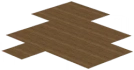 Pavimento marrone in legno d'acero Icon