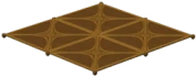 Резной потолок из сияющей древесины Icon