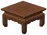 Квадратный чайный стол из сосны