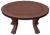 Круглый стол из красного кедра