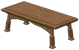Mesa larga de madera de tamarisco