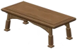Mesa larga de madera de tamarisco Icon