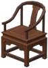 Чайный стул со спинкой из сосны