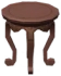 Tabouret rond rouge en pin Icon