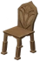 Chaise « Contre-assaut » en bois de karmaphalien Icon