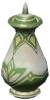 Vaso color malachite