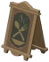 Letrero de restaurante de madera Icon