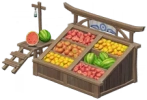 Fruit and Veggie Stall: Good Honest Flavor