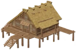 Casa con tetto di bambù di Inazuma Cuore selvaggio