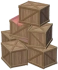 어지럽게 쌓여있는 삼나무 상자 Icon