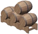 Neat Stack of Fir Kegs Icon