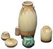 Закалённая глиняная ваза