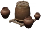 Dickwandiger „Kokutan“-Wasserkrug