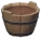 Деревянная бочка для перевозки грунта