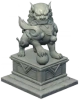 Каменная статуя льва: Оберегающий