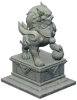 Statua del leone di pietra Il Sapiente