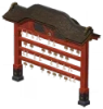 Bacheca degli omikuji Saikyo in legno onirico