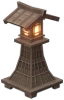 Lanterna Meichuu in legno Otogi