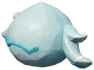 Aquamarinblauer Holzfigurenkopf – „Hmm Hmm“ Icon