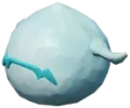 Aquamarinblauer Holzfigurenkopf – „Buu Huu“