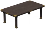 Mesa larga de madera onírica