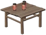 Tavolo quadrato Rakushi in legno Otogi Icon