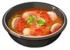 微妙な大根入りの野菜スープ