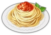 Spaghetti al ragù fiammante deliziosi Icon