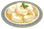 Tofu de almendras extraño