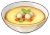 Sopa de loto y huevo deliciosa