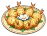 Goldene Garnelenhäppchen Icon