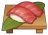 Sushi de atún extraño