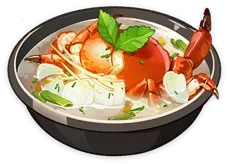 Delicious Calla Lily Seafood Soup