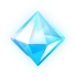 Cristal azul claro Icon