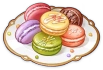 Macaron arcobaleno deliziosi Icon