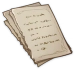 Hoja de cuaderno abandonada y bien conservada (I) Icon