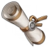 Esstischstuhl „Gegenwehrgriff“ aus Karmaphala-Holz Icon