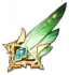 Pluma de la Cazadora Verde Esmeralda Icon